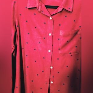 Polka dot Button Down Shirt